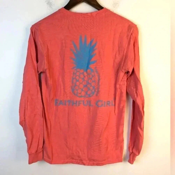 Simply Southern Faithful Girl Pineapple Shirt / Small - Picture 1 of 4